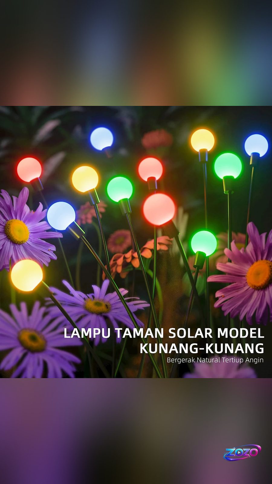 Lampu Hias Solar Berayun Angin: Ciptakan Suasana Kelip Kunang-kunang di Taman Anda